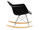 Eames Rocking Chair – Black RAR Replica Armchair with Wooden Rockers